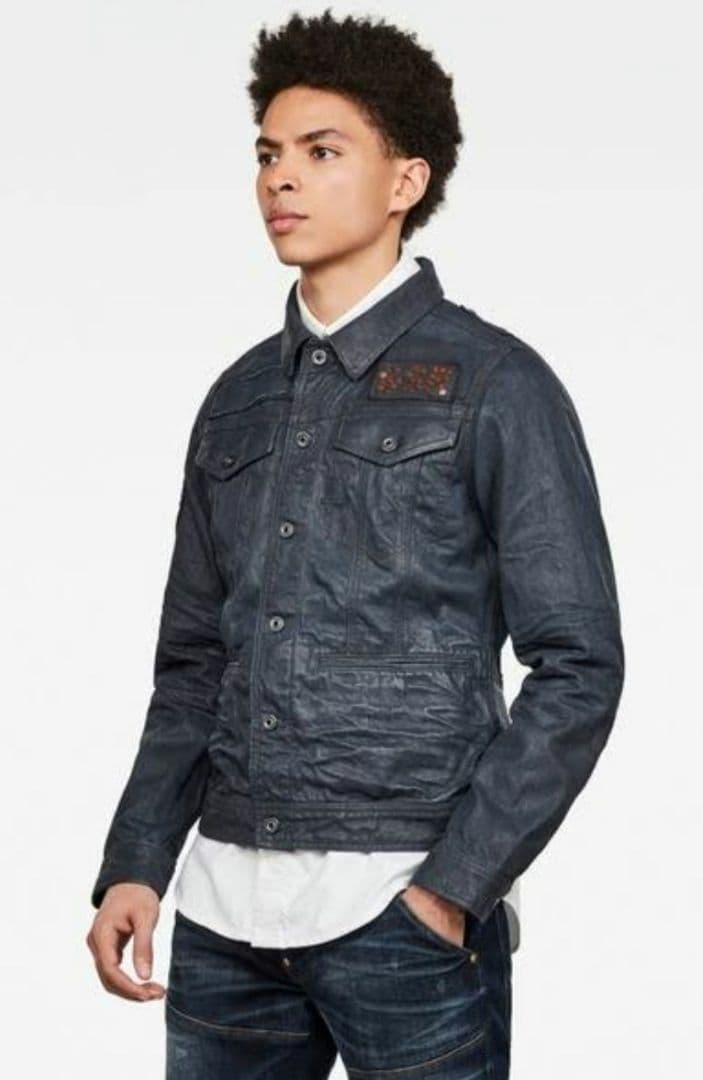 稀少！ ★G-STAR RAW★ ジースターロー デニム ネイビー【サイズL】