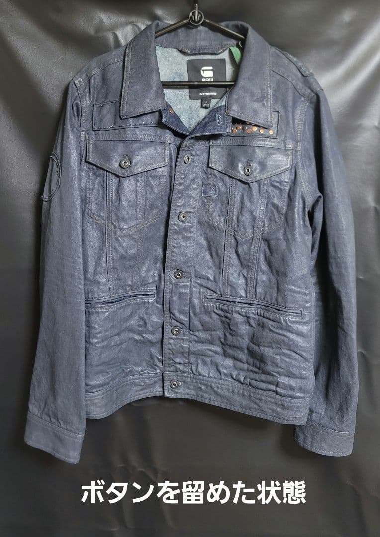 稀少！ ★G-STAR RAW★ ジースターロー デニム ネイビー【サイズL】