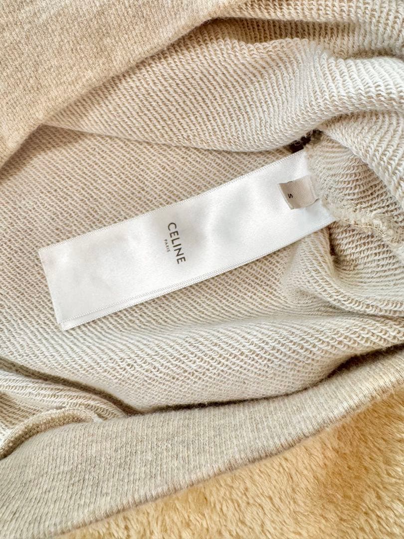 CELINE フーディカシミア コットンS （サルキー）BEIGE/BROWN