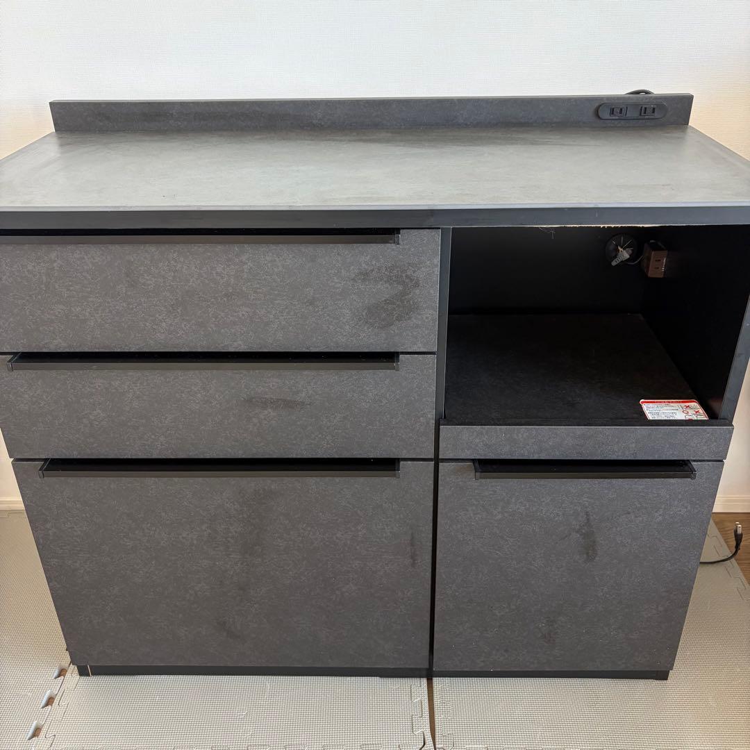 キッチンカウンター カップボード 100cm セラミック