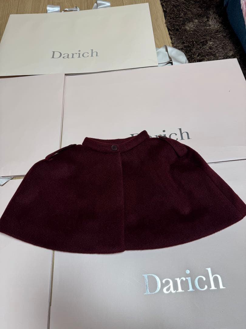 Darich ケープチェックナポレオンコート