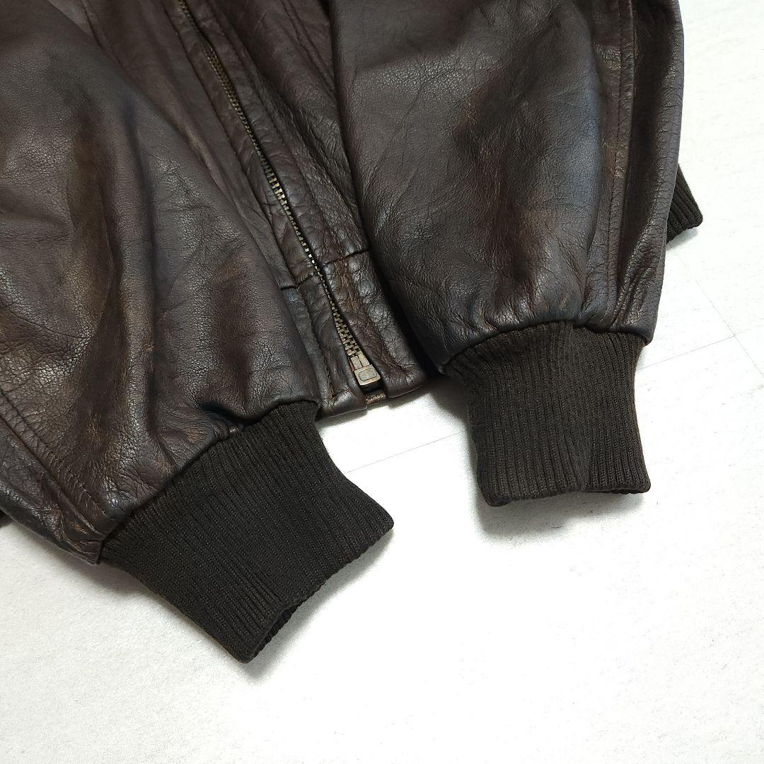 Vintage A-2 Flight Jacket リアルレザーフライトジャケッ