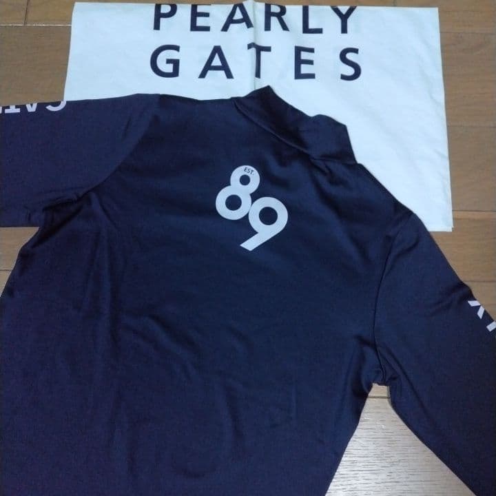 ⭐新品⭐未使用⭐パーリーゲイツ⭐長袖⭐モック⭐濃紺⭐S⭐