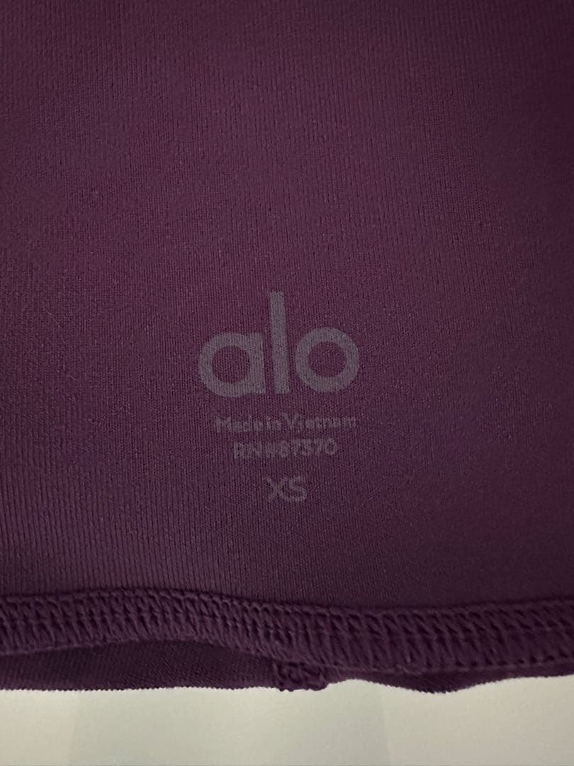 alo パープル ハイウエスト レギンス