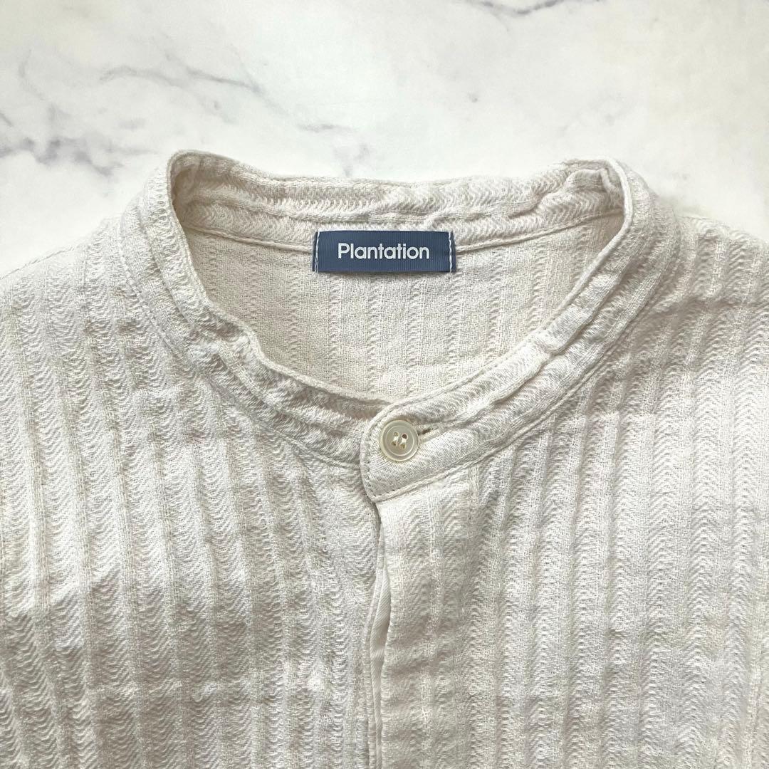 24ss Plantation BIZENソイルWAVE コットンリネン　シャツ
