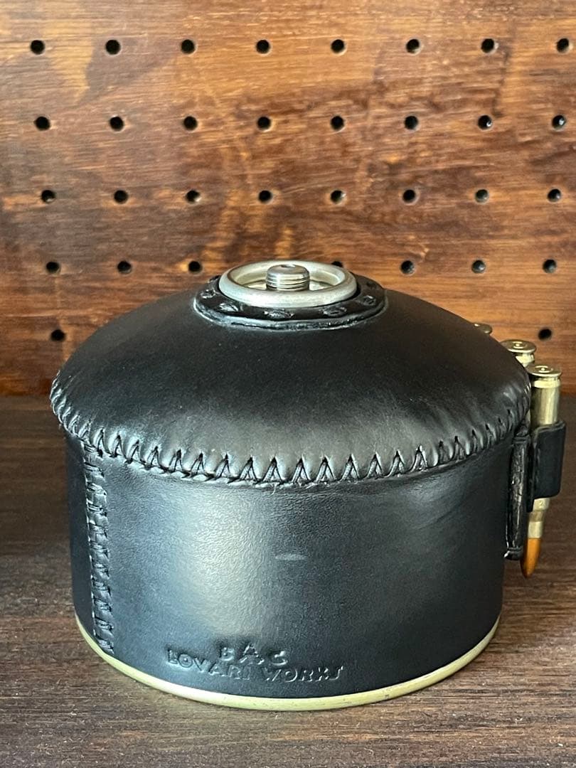 od缶カバー　本革　ブラック