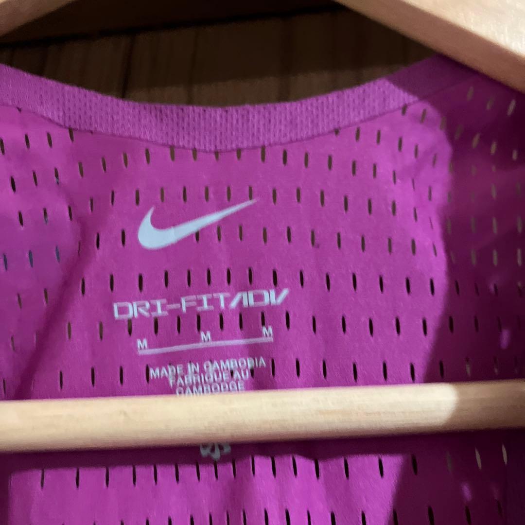 Nike DRI-FIT ADV ピンク Mサイズ 陸上用シャツ