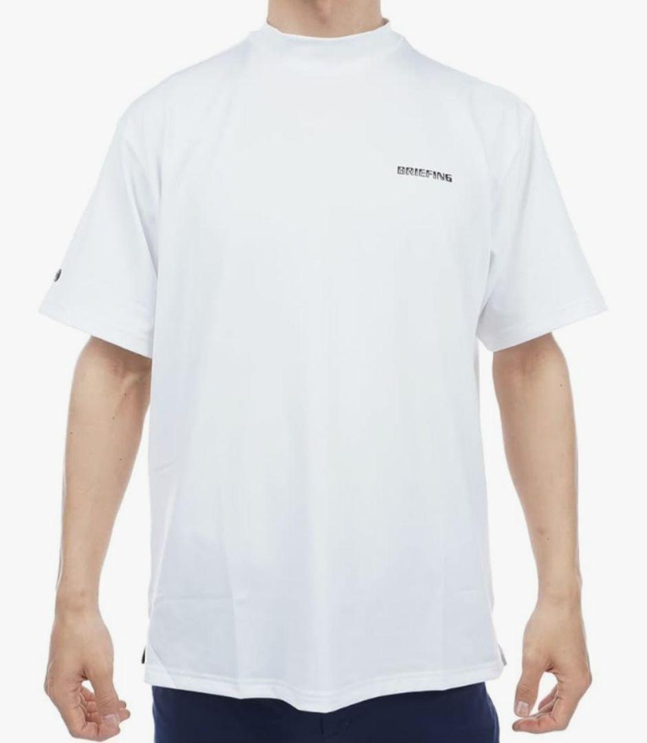 BRIEFING BACK LOGO LINE HIGH NECK モックネック