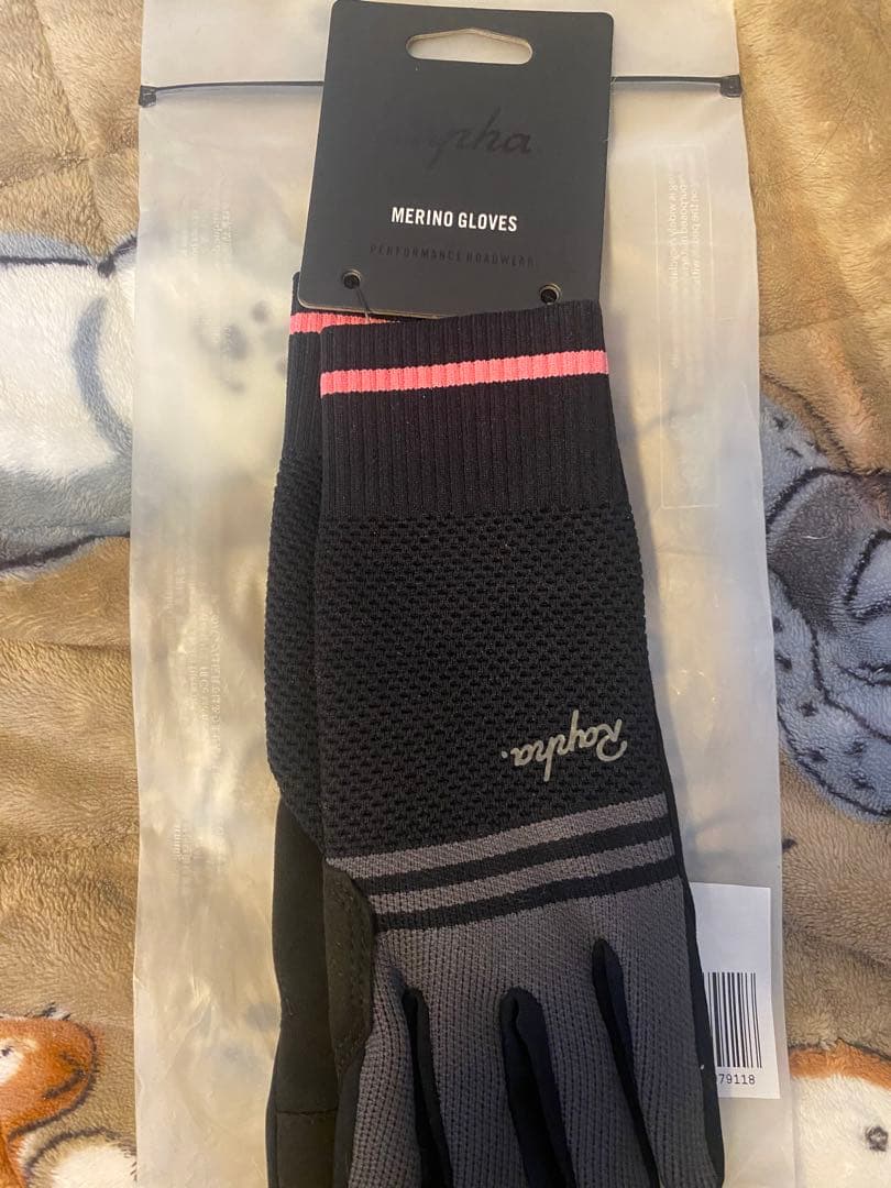 【新品未使用】Rapha Merino Gloves ブラックxsグローブ