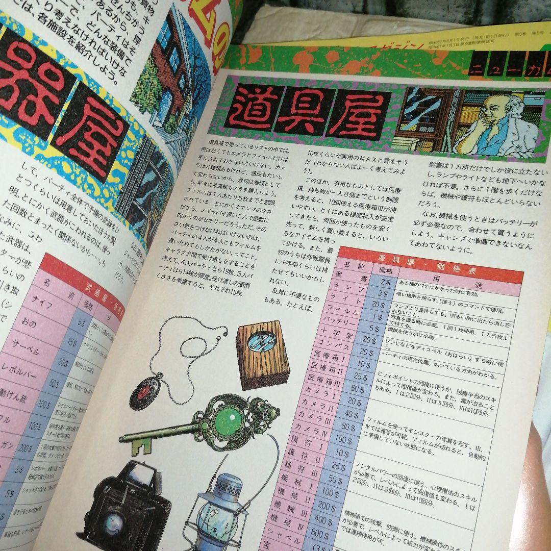 渡辺満里奈表紙 闘うパソコンゲームマガジンコンプティーク1987年8月号付録付き