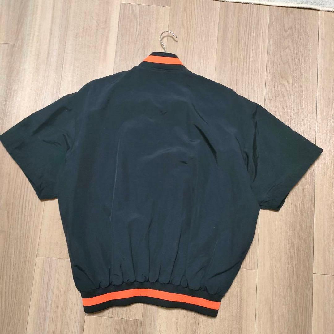 S38 ​読売ジャイアンツ 半袖スタジャン Lサイズ 黒×オレンジ 応援グッズ