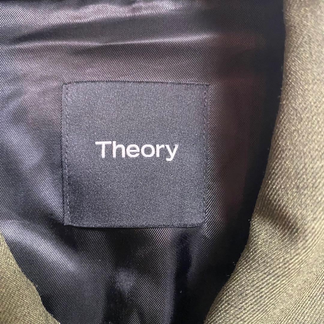 美品　現行　セオリー　シャツアウター BOND WOOL TWILL SELK