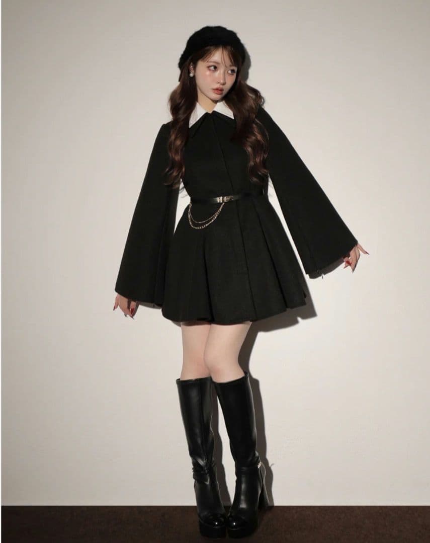 エムミーエメ Convertible flare coat Мme eme