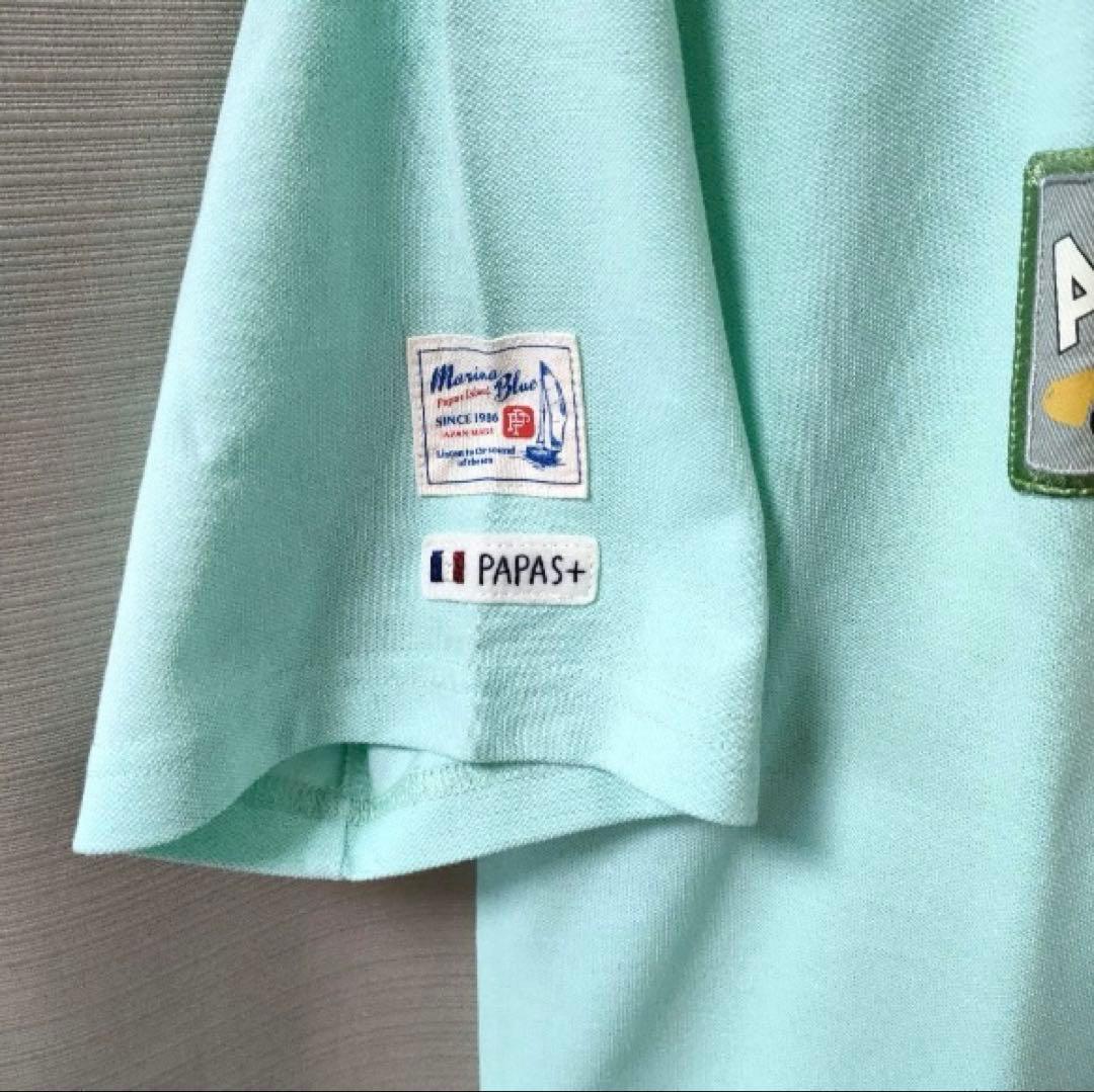 【美品】パパスプラス PAPAS＋ ポロシャツ M