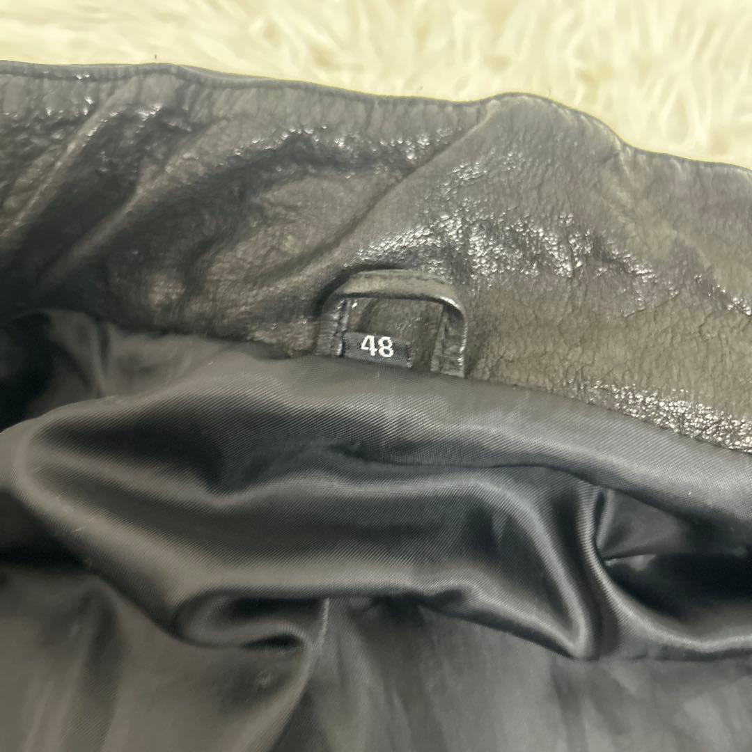 ジャケット・アウター archive gimmick leather jacket 48size