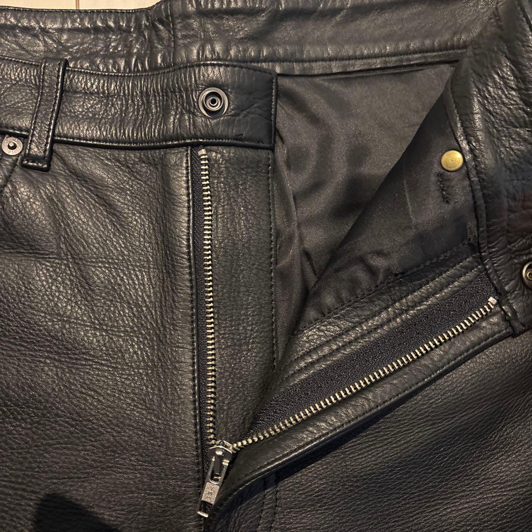KUSHITANI レザーライディングパンツ 4L