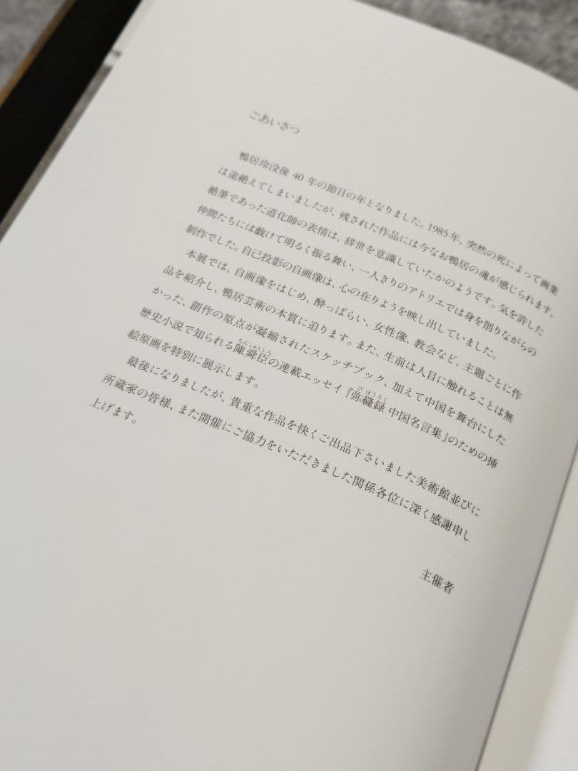 没後40年 鴨居玲 展 見えないものを描く 図録と弥縫録の2点セット