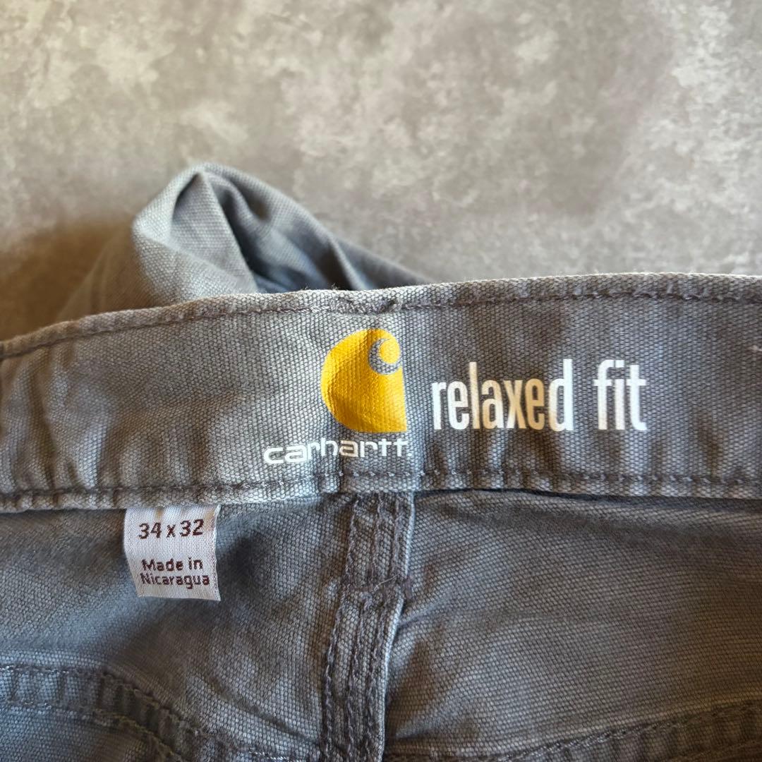 Carhartt RELAXED FIT ワークパンツ W34 L32 グレー