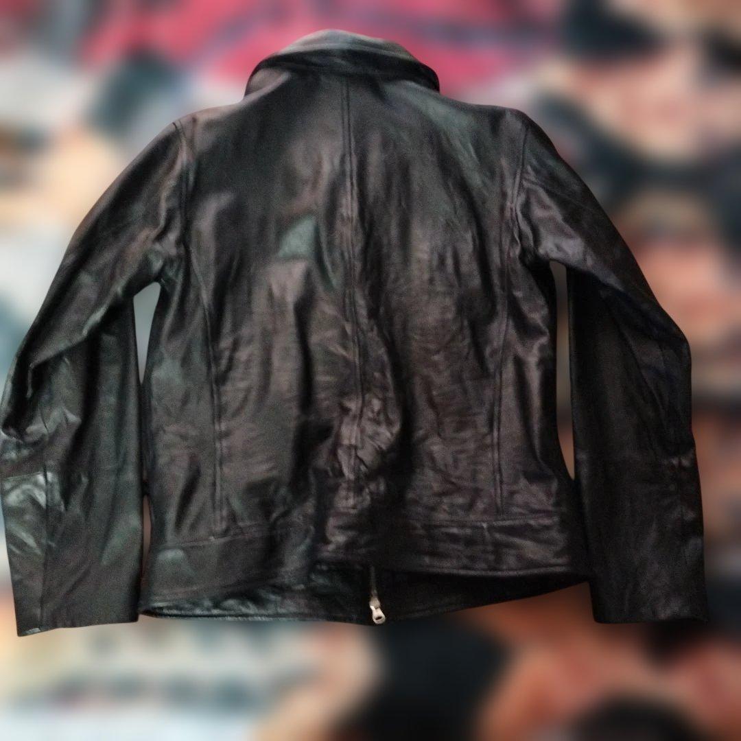 ラムレザー シングルライダースジャケット パンク　ロック　バイク