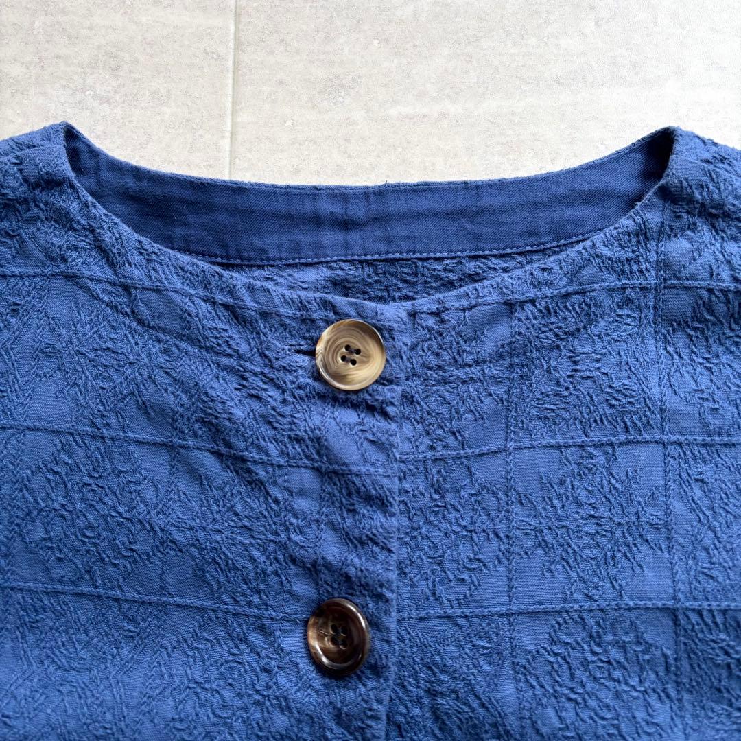 tumugu: ツムグ コットン 刺繍 ボレロ ジャケット 羽織り 日本製