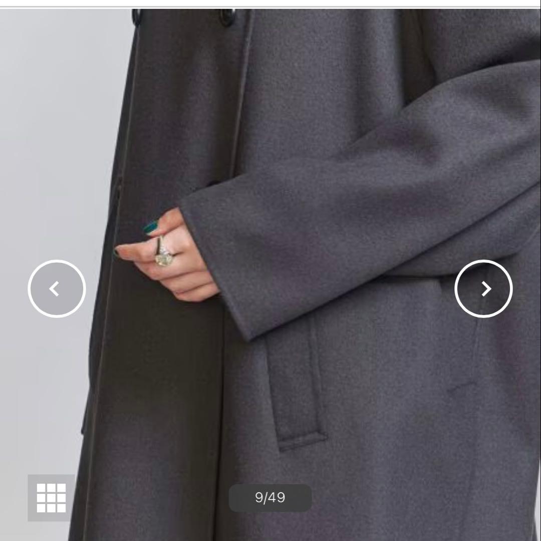 リバー ポンチョコート 23FW ダークグレー