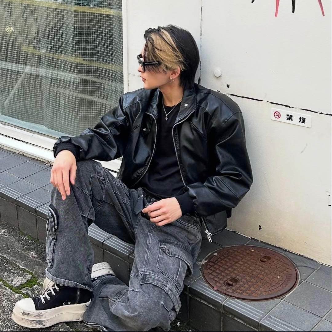 【完売品！】値下げ交渉可能RADIANT らんくん leather jacket