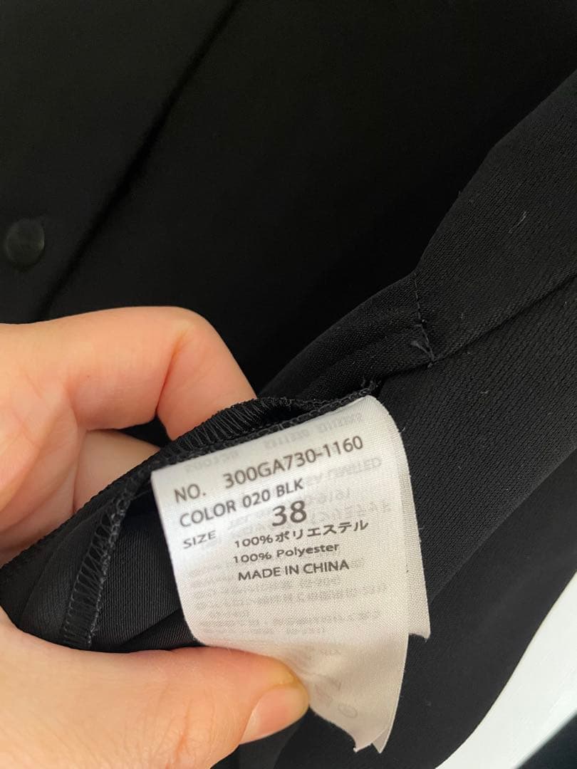 エンフォルド　PEツイルシャツ　ブラック　美品