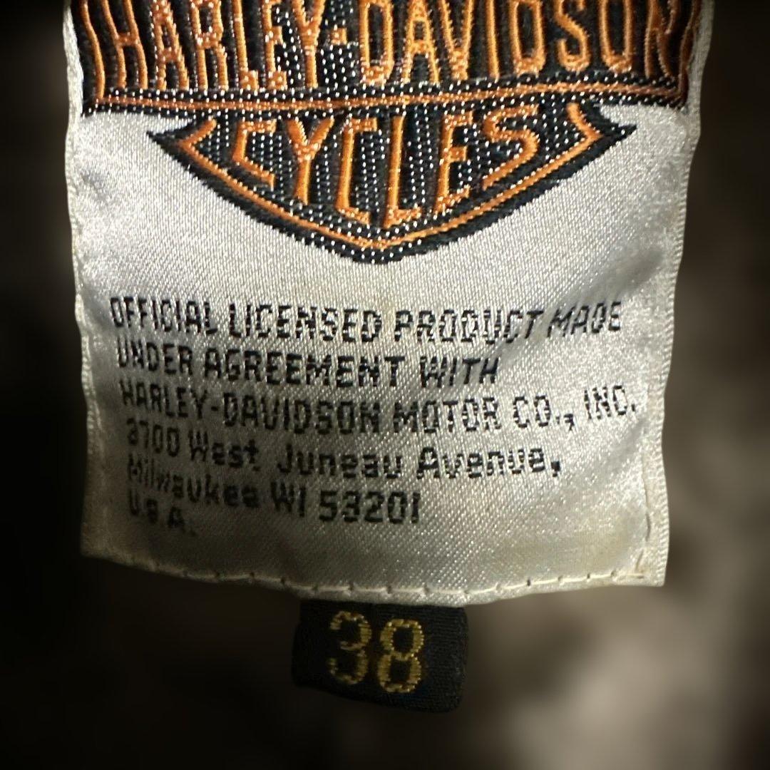 本革90sビンテージHarley-Davidson ブラウン レザージャケット