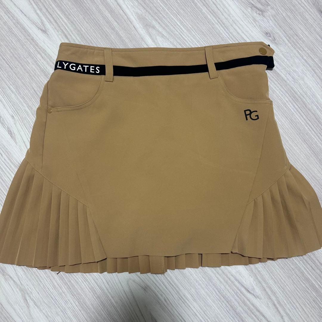 PEARLY GATES プリーツスカート ベージュ
