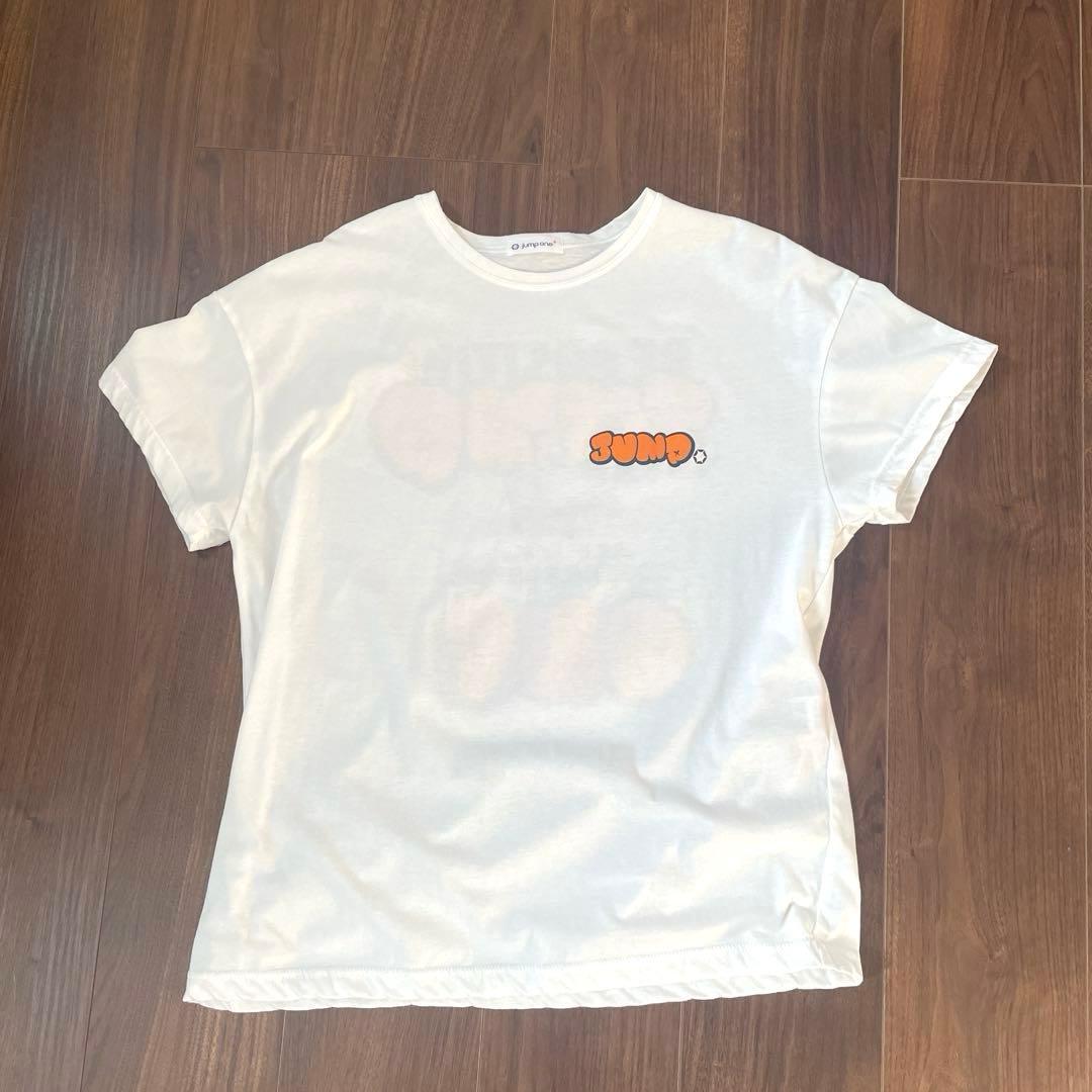 jump one バックロゴ　グラフティーTシャツ　オレンジ