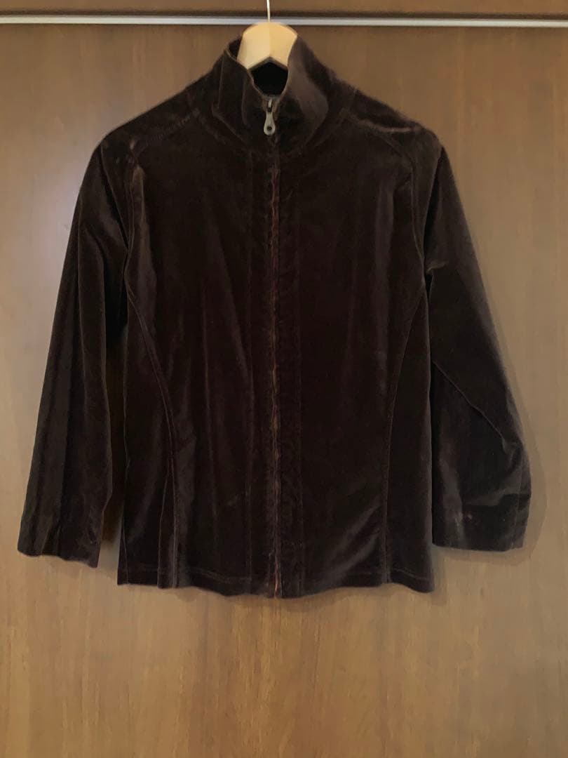 〈匿名配送〉【美品】Giorgio Armani ベロアジャケット ブラウン