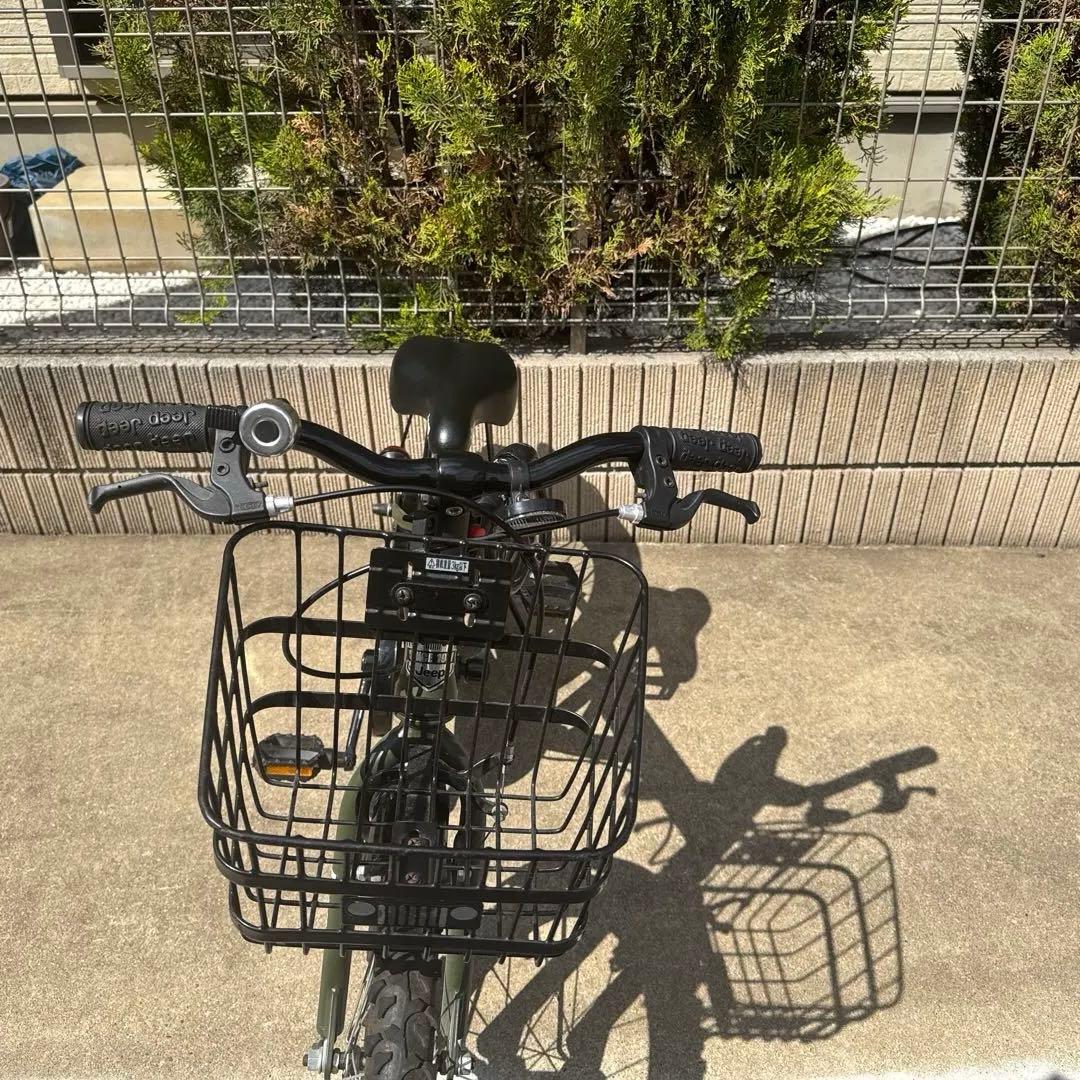 ✩Jeep✩ 子供用自転車 カゴ付き　18インチ　引き取り可能