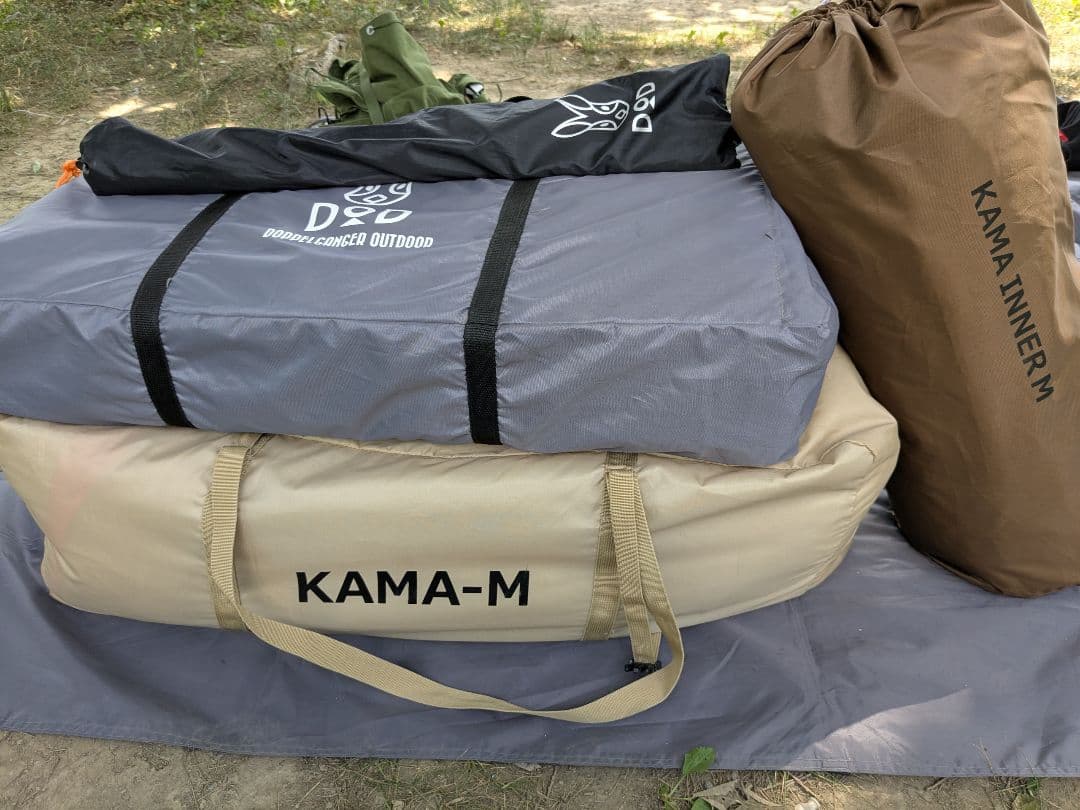 DOD　カマボコテント　初期型　フロアマット＆キャノピーポール付き