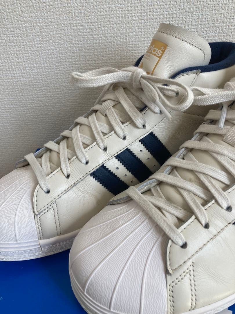 adidas プロモデル ゴルフ ホワイト 25.5cm