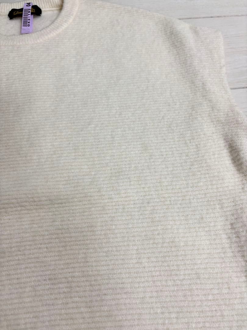 Drawer ニットベスト ホワイト