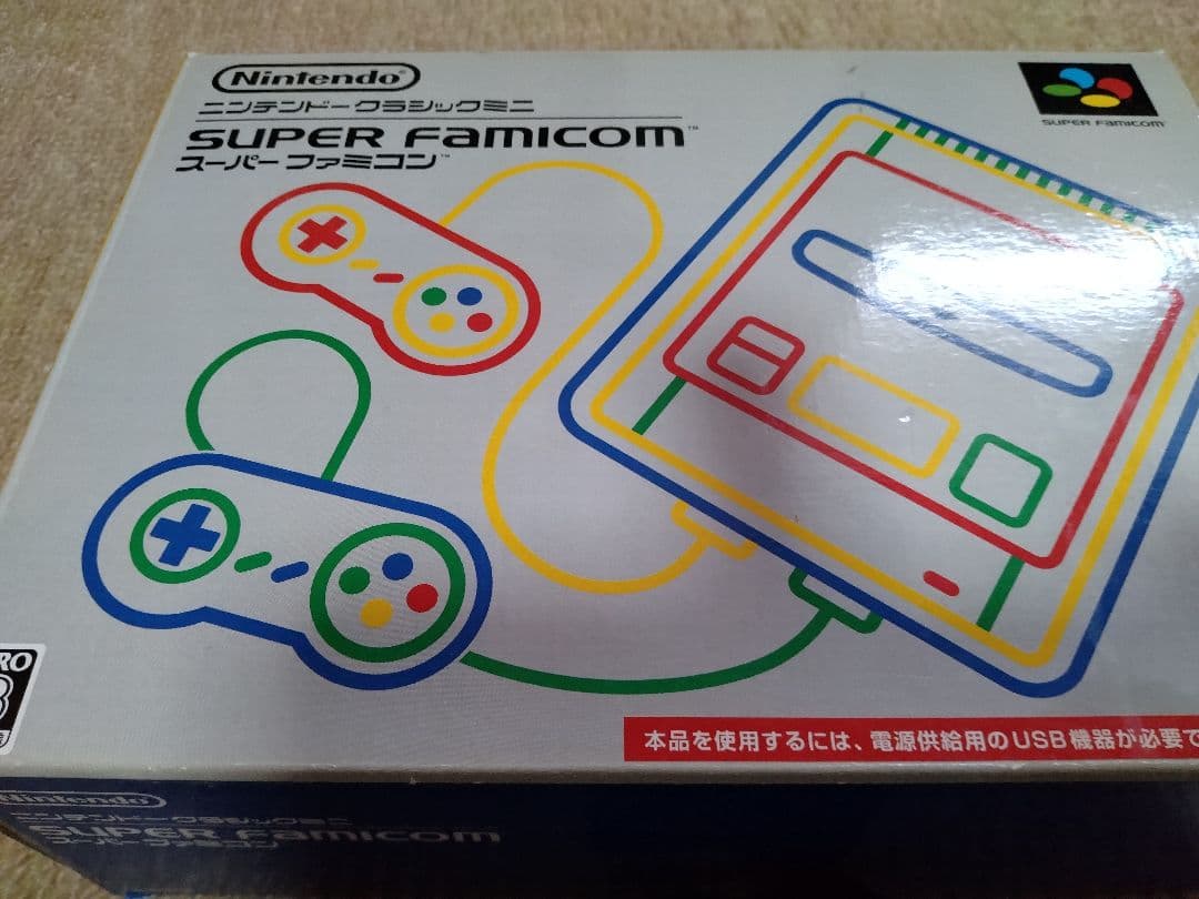 Nintendo Super Famicom ミニ 本体とコントローラー2個