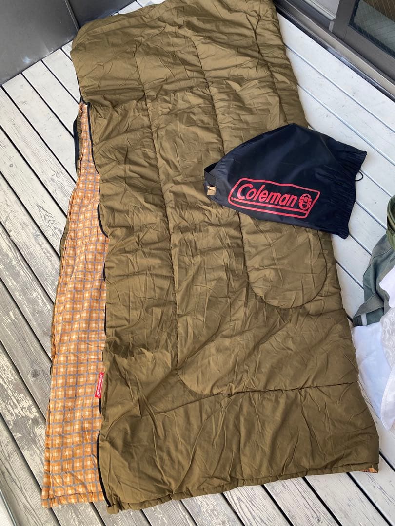 3個セット Coleman スリーピングバッグ 寝袋 未使用 超美品 布団にも