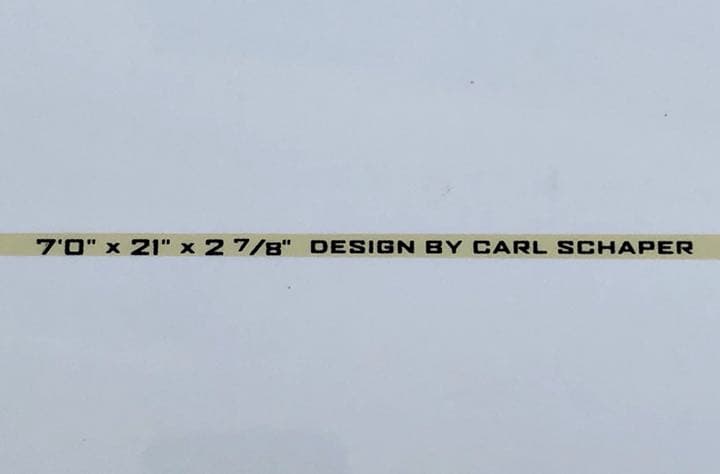 サーフボード  7'0\" Fun  Carl Schaper