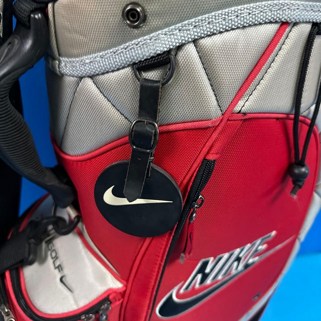 NIKE キャディバッグ レッド シルバー
