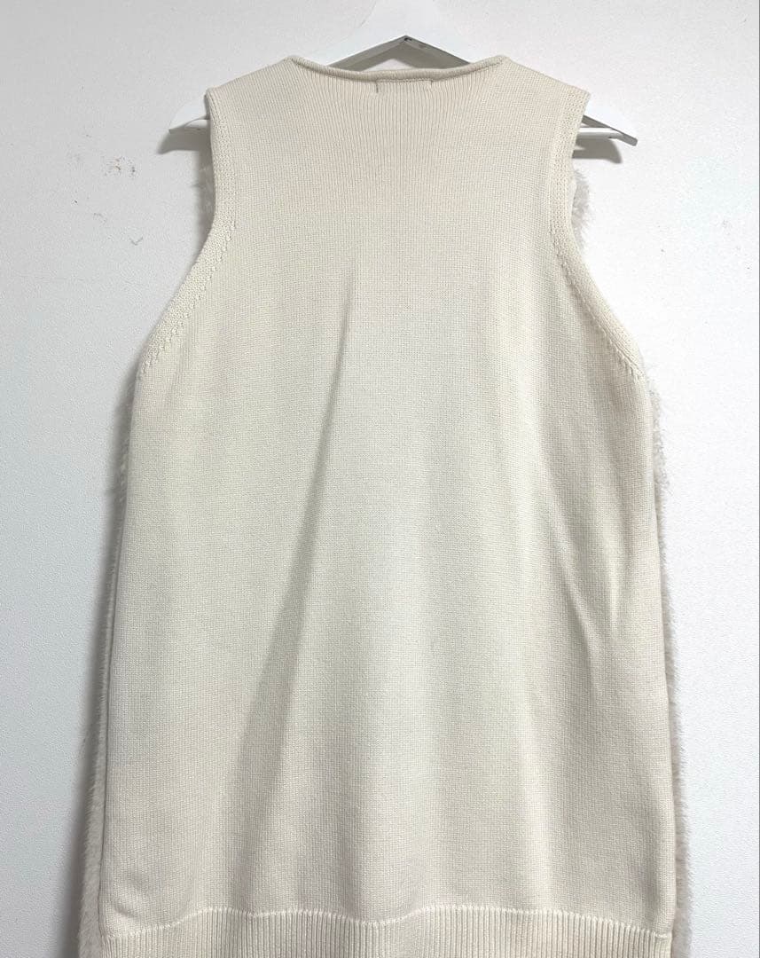 allureville フェイクファーコンビニットジレ アルアバイル 未使用