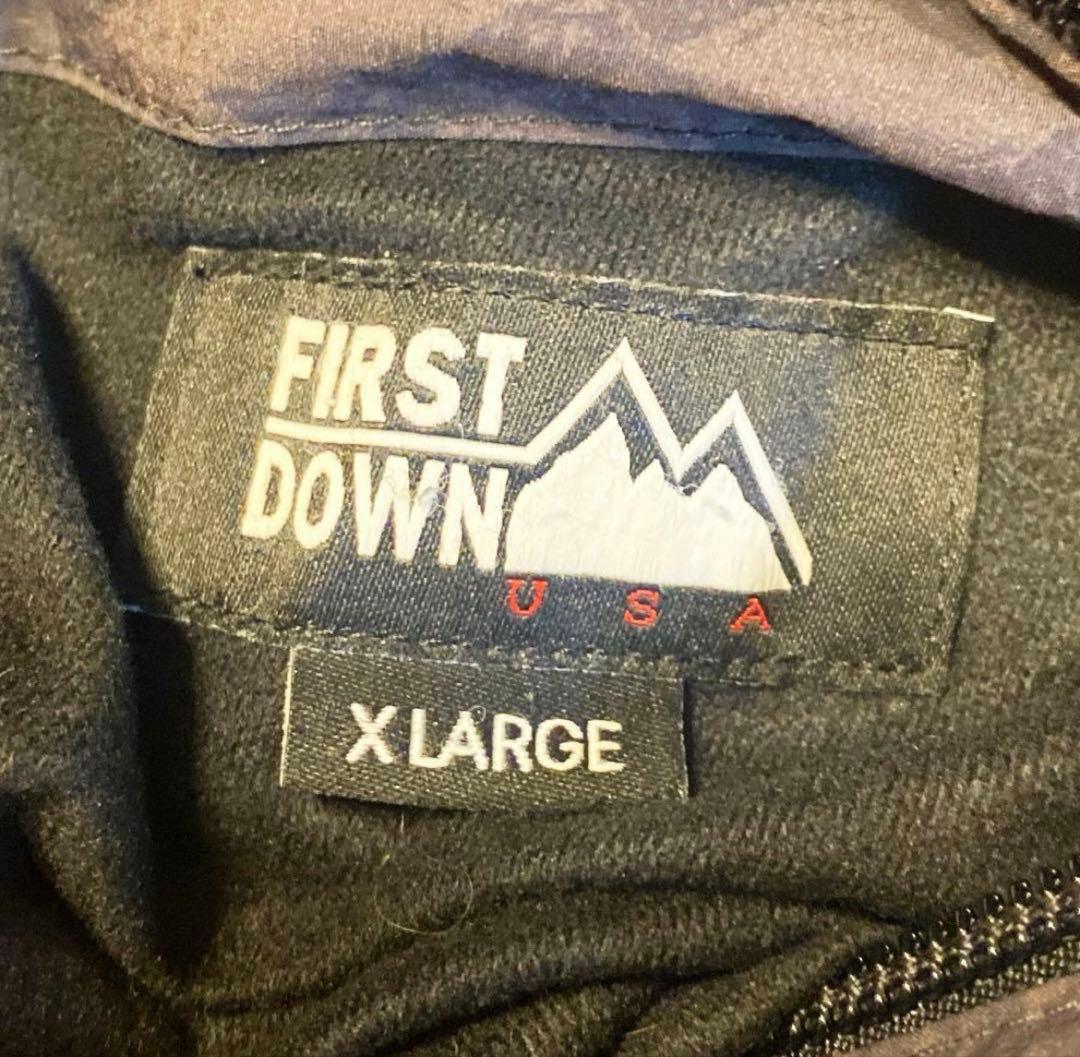 FIRST DOWN リバーシブルボアジャケット　リアルツリー
