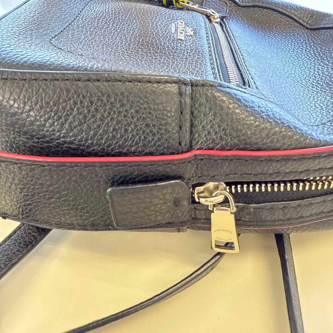 COACH ブラックレザー リュックサック