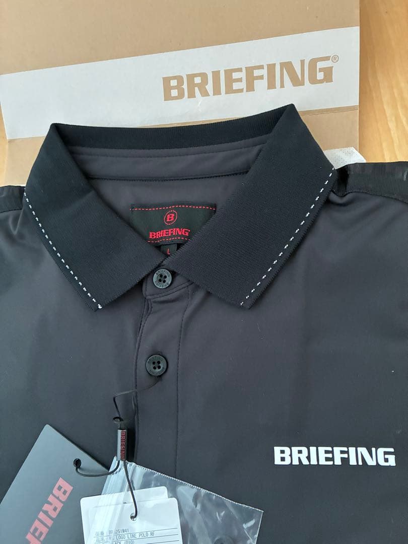 BRIEFING ブラック ポロシャツL