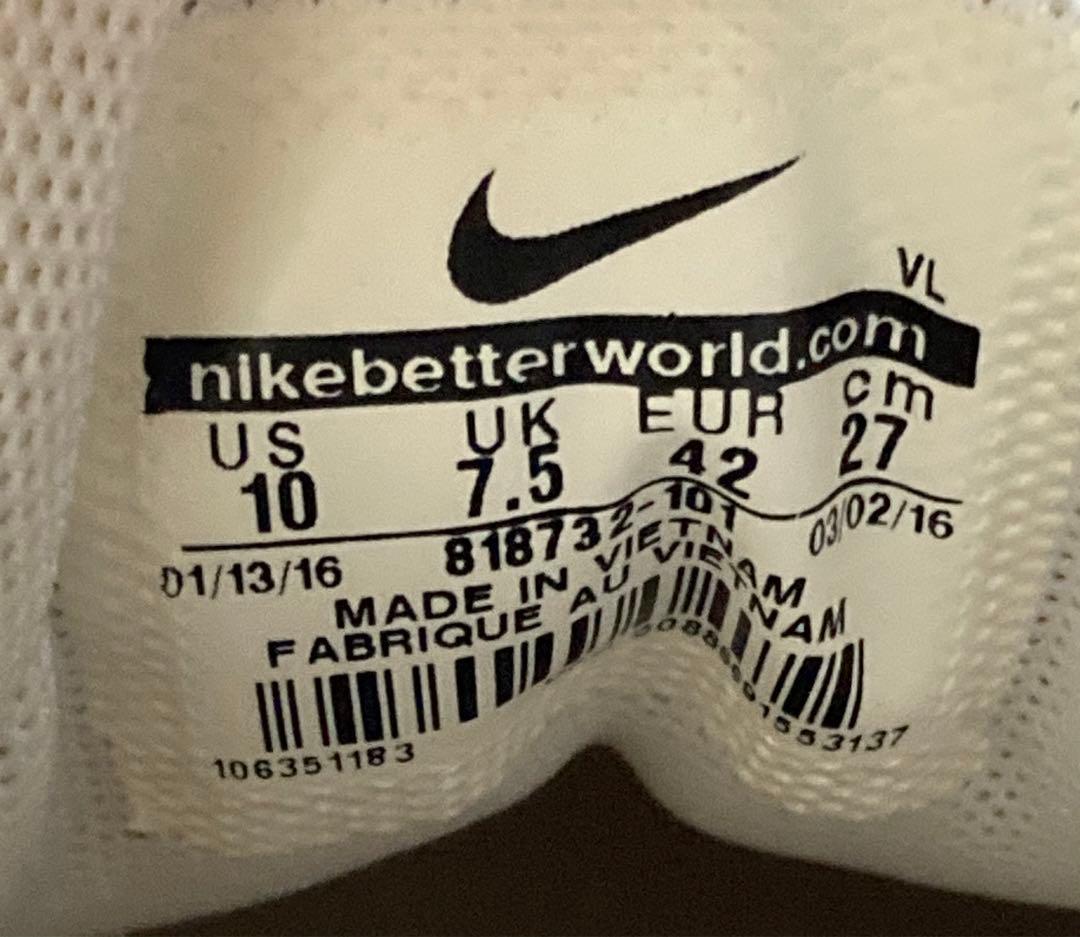 26.5cm ナイキ アカマイ ホワイトピュアプラチナム ゴルフシューズ
