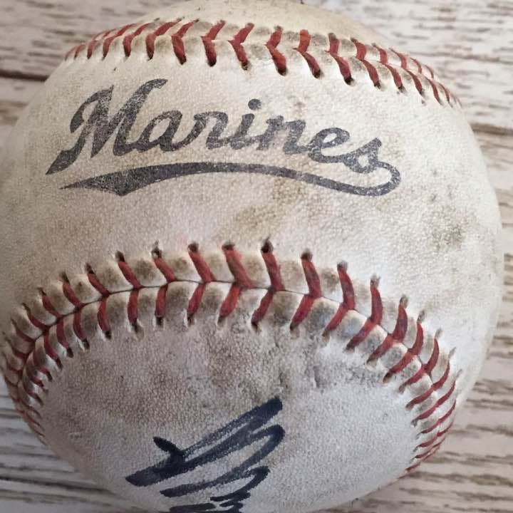 プロ野球選手サインボール牧田のサインボールです！