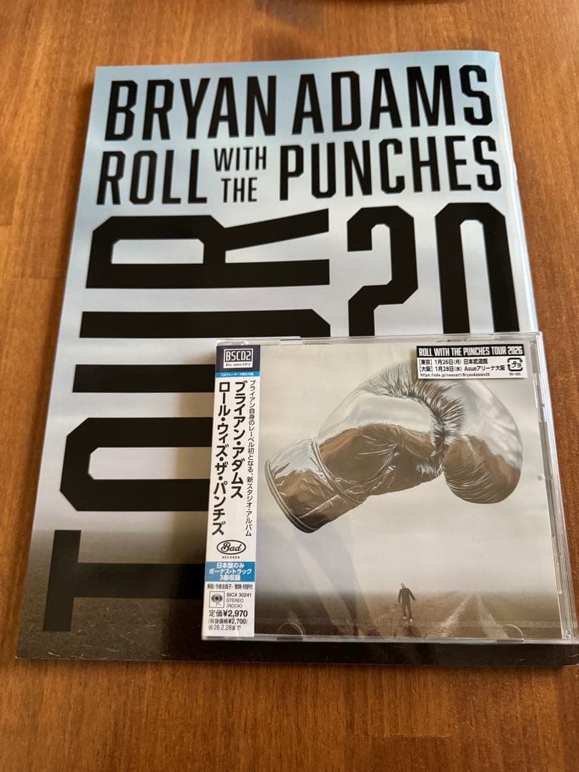 ブライアン・アダムス パンフレット、通常盤CD セット
