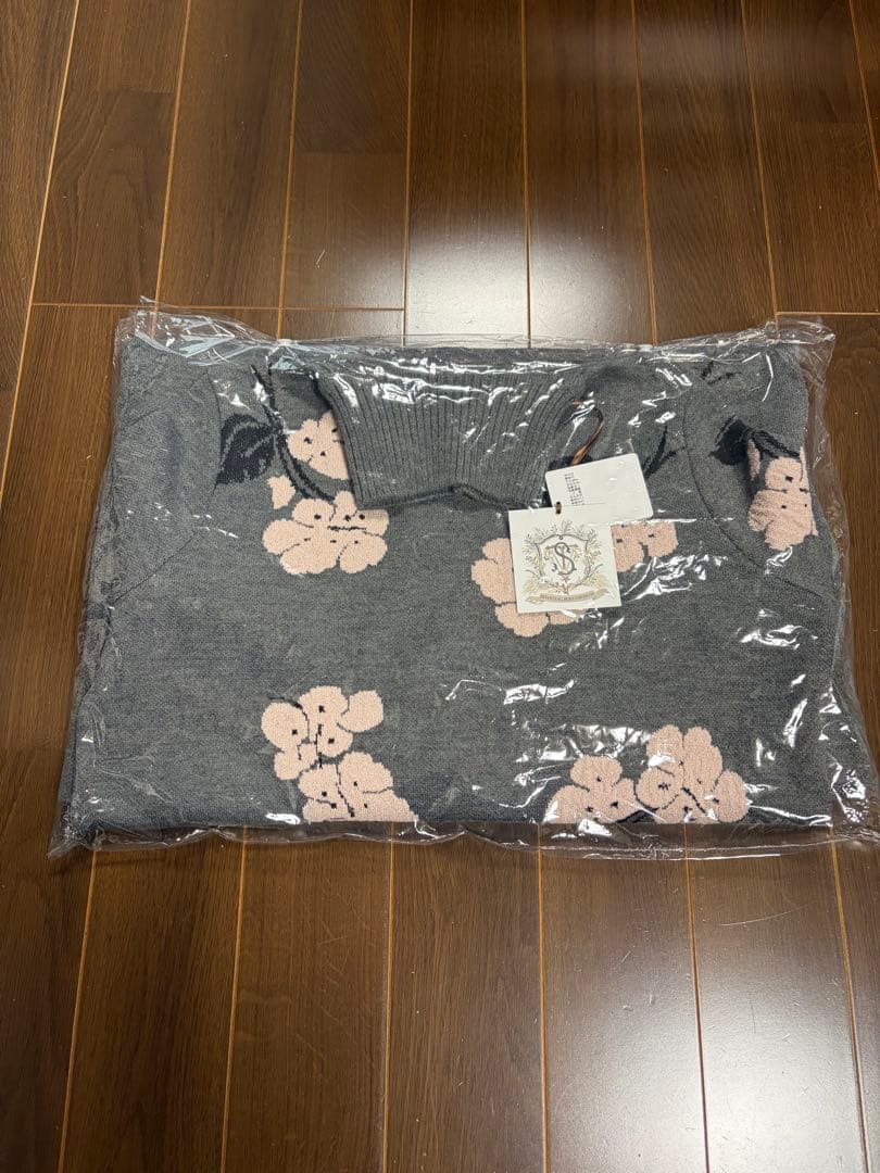新品　SEVENTEN セブンテン　フクレジャガードニットワンピース