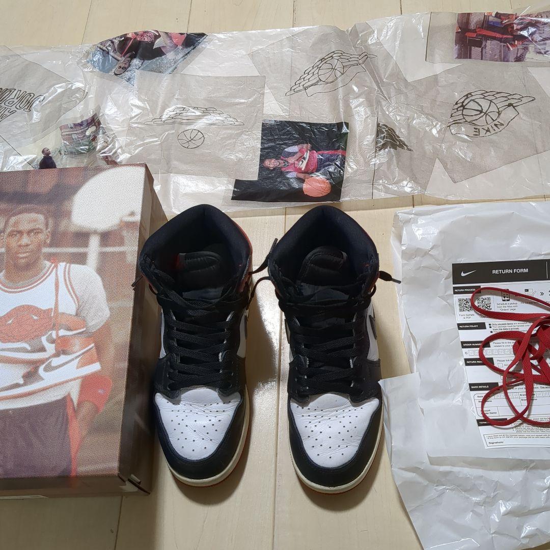 Nike Jordan 1 Retro High OG つま黒25cm箱付き