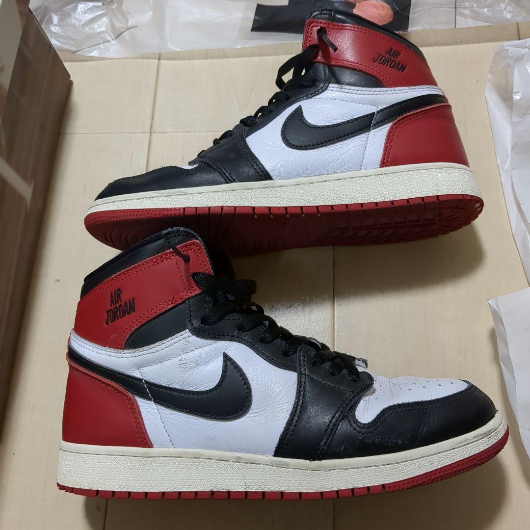 Nike Jordan 1 Retro High OG つま黒25cm箱付き