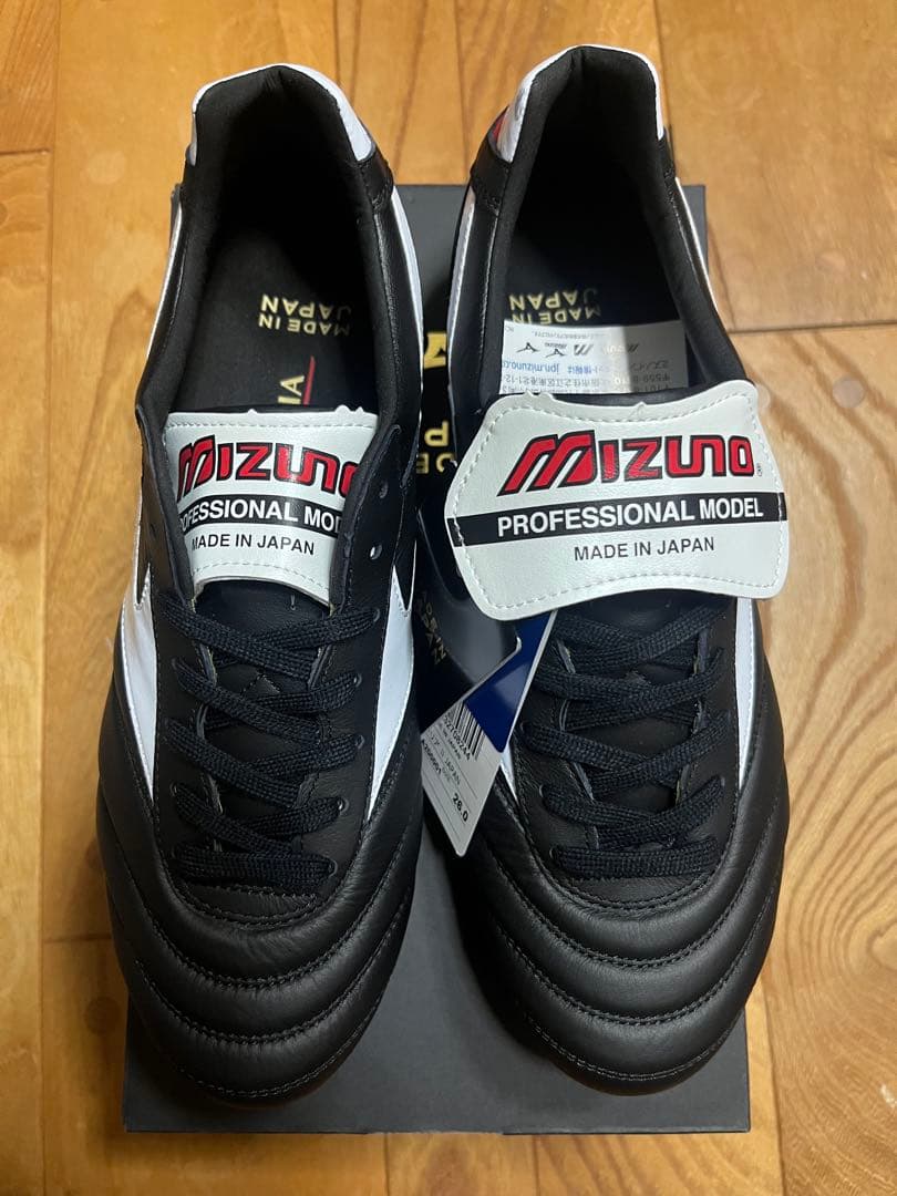 新品　旧品番　特価　ミズノ　モレリア 2 JAPAN 折り返しタン 25cm ①